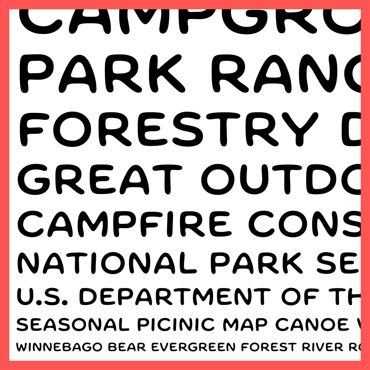 trailtype's tweet image. Another typeface inspired by trail type, Forester, by @HexProjects!   I'm starting to wonder if @futurefonts has an insider working over there. futurefonts.xyz/hex/forester?r…