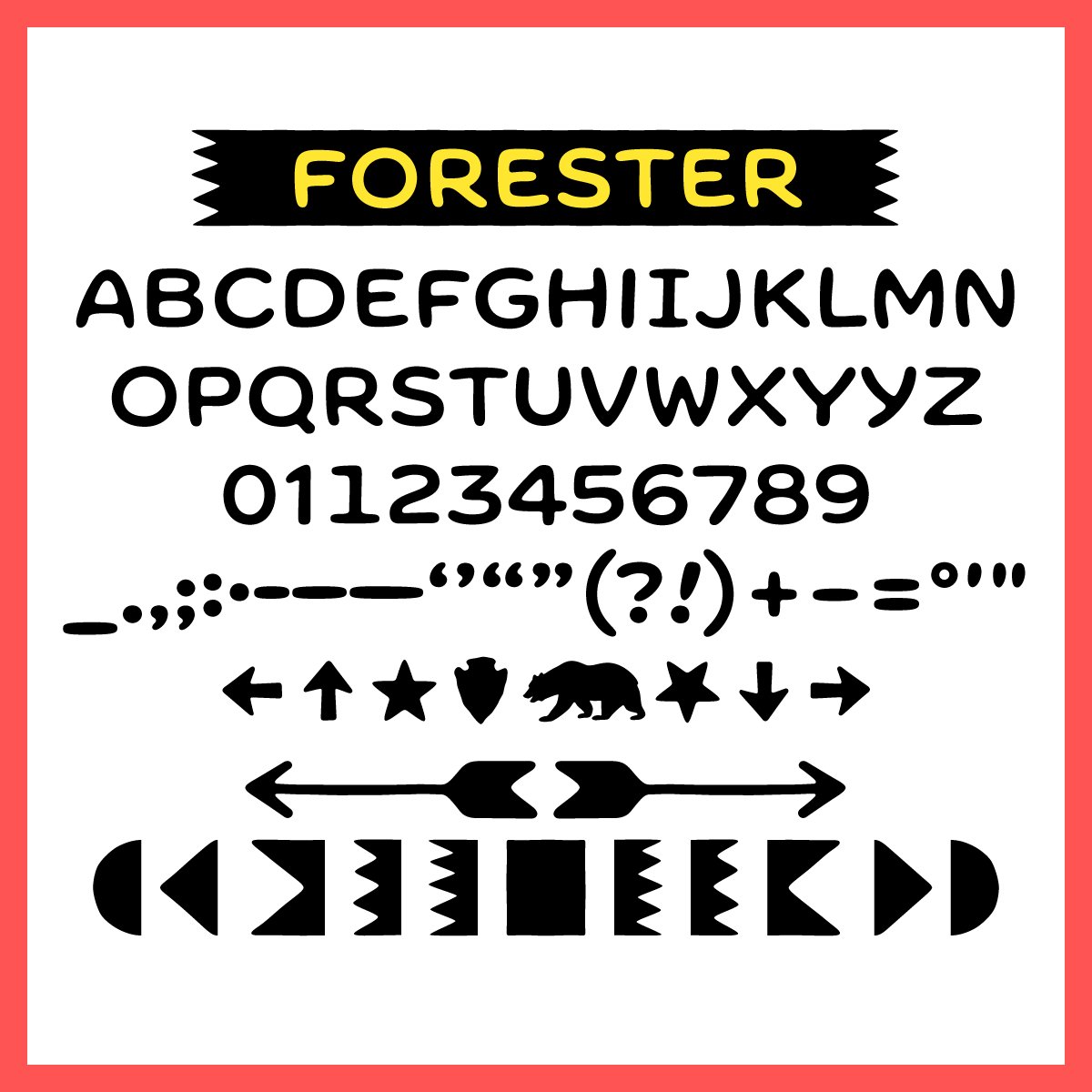 trailtype's tweet image. Another typeface inspired by trail type, Forester, by @HexProjects!   I'm starting to wonder if @futurefonts has an insider working over there. futurefonts.xyz/hex/forester?r…