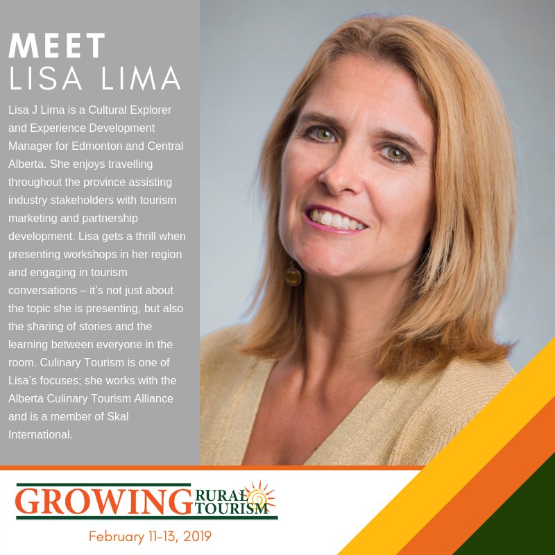 GRTConference's tweet image. Meet Lisa Lima! #GRT2019 #Tourism #Alberta #Camrose #CRE #investinyourself growingruraltourism.ca