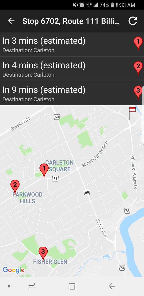 cjramonefan's tweet image. From 8:15am, Took me 3rd bus &amp;amp; 45min to get from Hogs Back to Billings Bridge via route 111, a 5min trip by car. Arrived at 9am, then 30min route 6 to downtown 1.5h commute! #OttTransitChallenge #Fail @OCTranspoA @OCTranspoLive @OC_Transpo @1310NEWS
