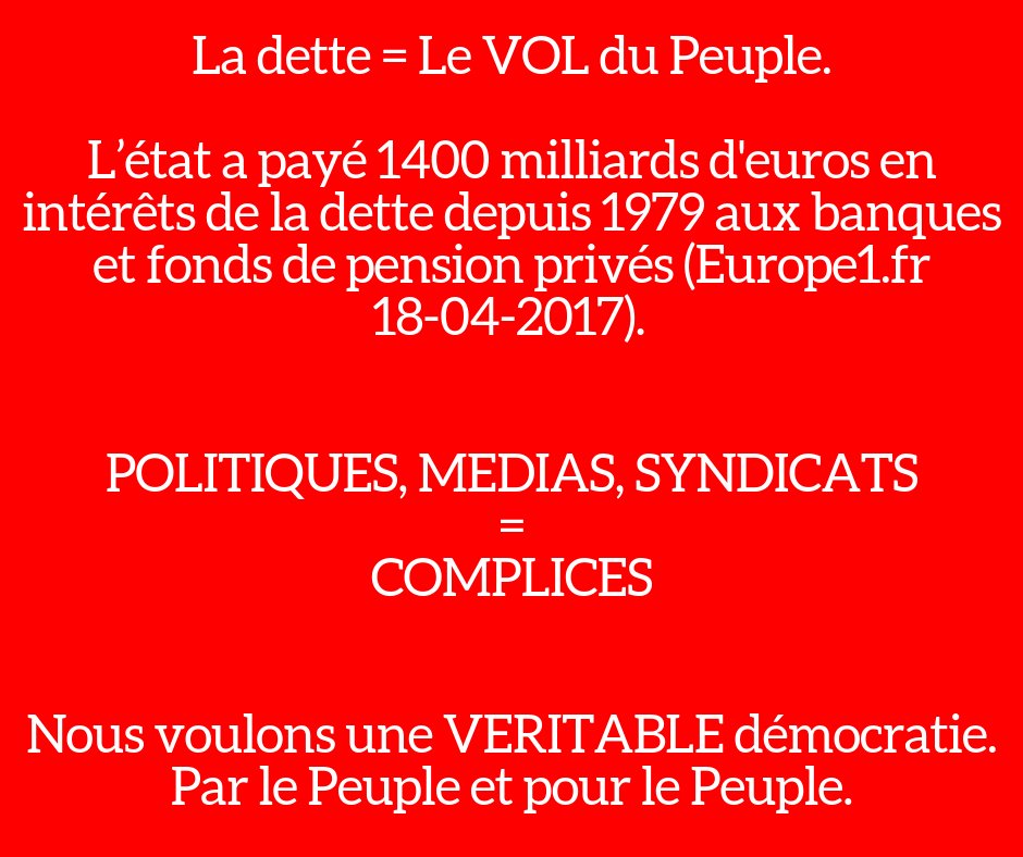 brandablenames1's tweet photo. @Pertubatio @EmmanuelMacron @GDarmanin @EPhilippePM @Elysee @gouvernementFR il faut bien payer les usuriers! https://t.co/iSqtjUKgTs