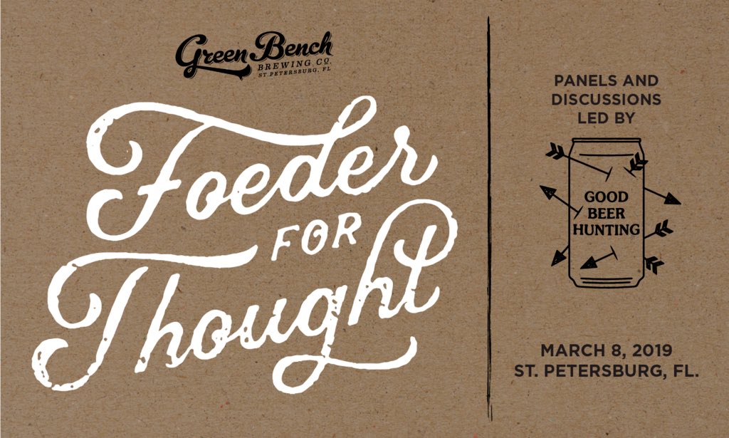 CSBrewing's tweet photo. Is it March yet? Really looking forward to this event! Slide over to @GreenBenchBrew page for ticket info! #centralstatebrewing #midwestexotic #stpetersburgflorida #march #foeder #foederforthought #goodbeerhunting #greenbenchbrewing https://t.co/If3yMEEAXF