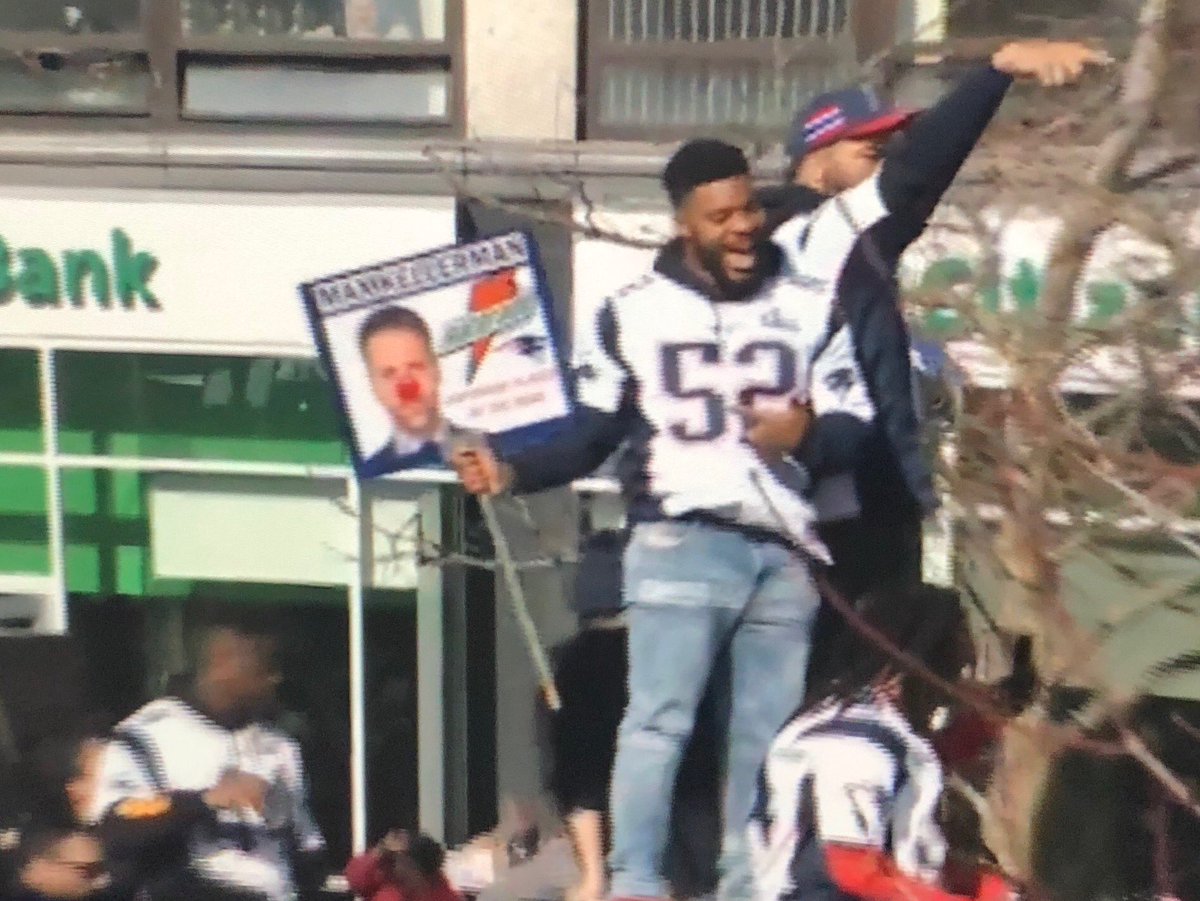 AJacksonTV's tweet image. #PatriotsParade Hatorade honors go to #MaxKellerman