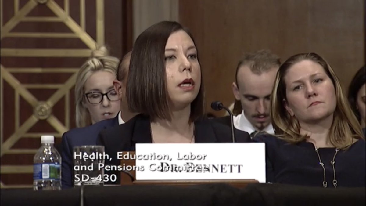 Our own <a href="/KateBUW/">Kate Bennett</a> testifying at the U.S. Senate H.E.L.P. Committee Hearing on how we can use <a href="/ProjectECHO/">Project ECHO</a> to improve patient outcomes and reduce disparities.
