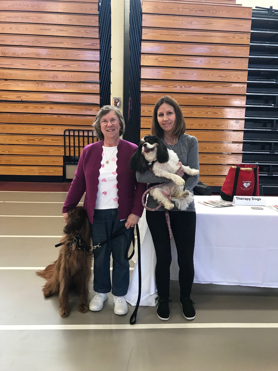 nurselaurenmac's tweet photo. NAHS Health and Fitness Expo happening now! Great exhibits including NAPD impaired driving cart and Pet Therapy Dogs. #healthylifestyle https://t.co/8zwa6NNIXy