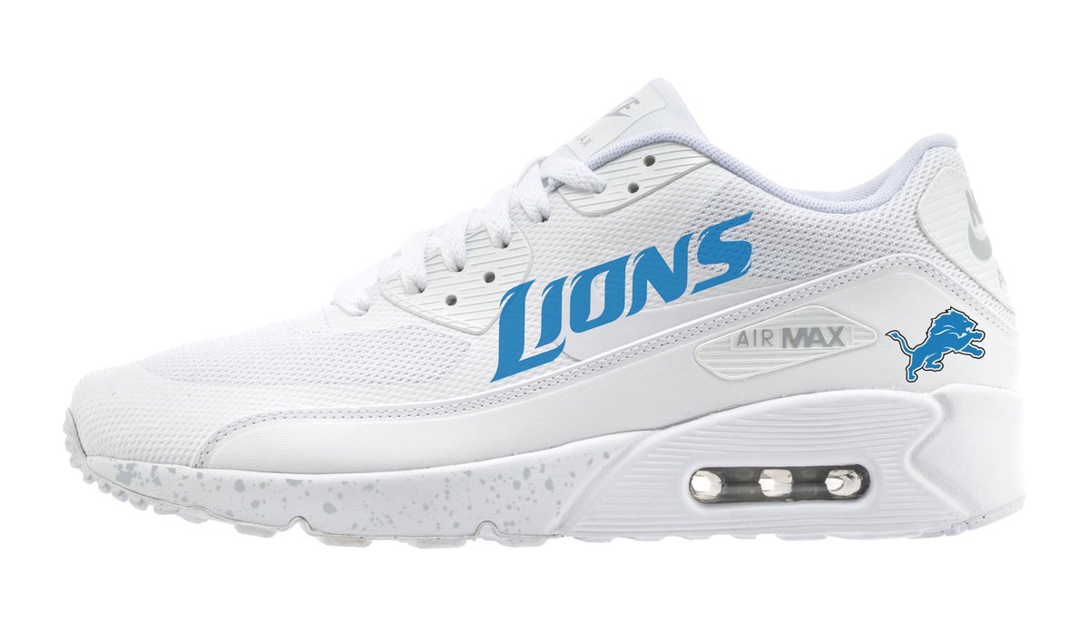 detroit lions nike air max shoes