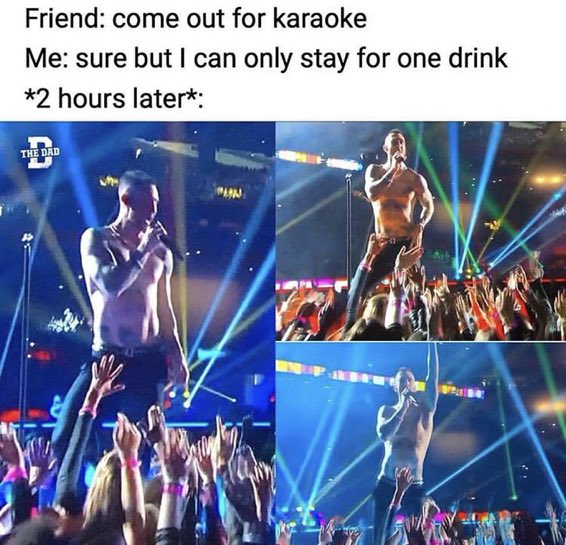 Will this be you at our karaoke night? See you at 9 😉