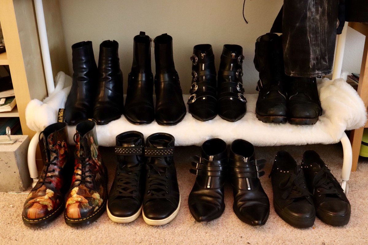 Boots and shoes.