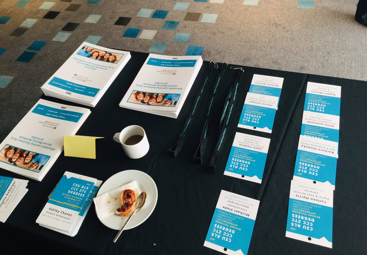 We are kicking off our Beyond Textbook Affordability conference with registration and breakfast! #affordablecsu