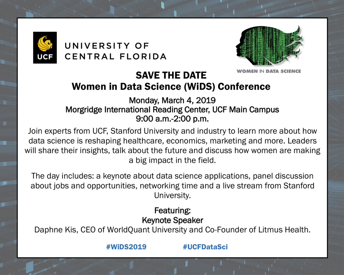 bigMdata's tweet photo. Maybe join us this year again at the #WiDS2019?  I can tell you what we did here for 4 years. Can Data Science work to solve #domesticviolence? You bet it can. Ask me how. https://t.co/UXvKrkn3eh