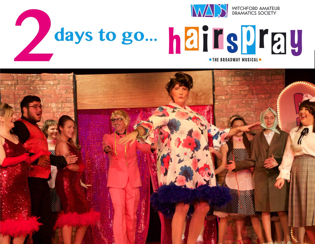wadswitchford's tweet photo. 3 days to showtime! @WitchfordVC #hairspraythemusical #amateurDramatics #youcantstopthebeat wish us luck @mrmichaelball 😊😊 https://t.co/S8vGUbUnkY