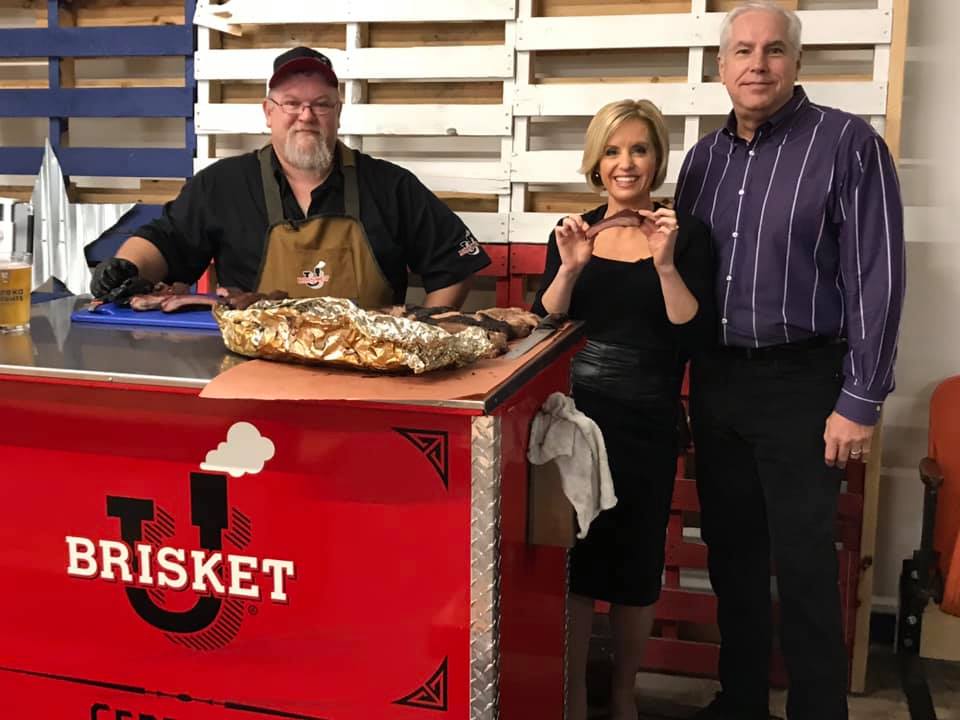 KPRC’s @KPRC Amy Davis filmed a BrisketU segment at @EurekaHeights this morning. Watch it this Thursday at 6:45 am. Thanks Amy!