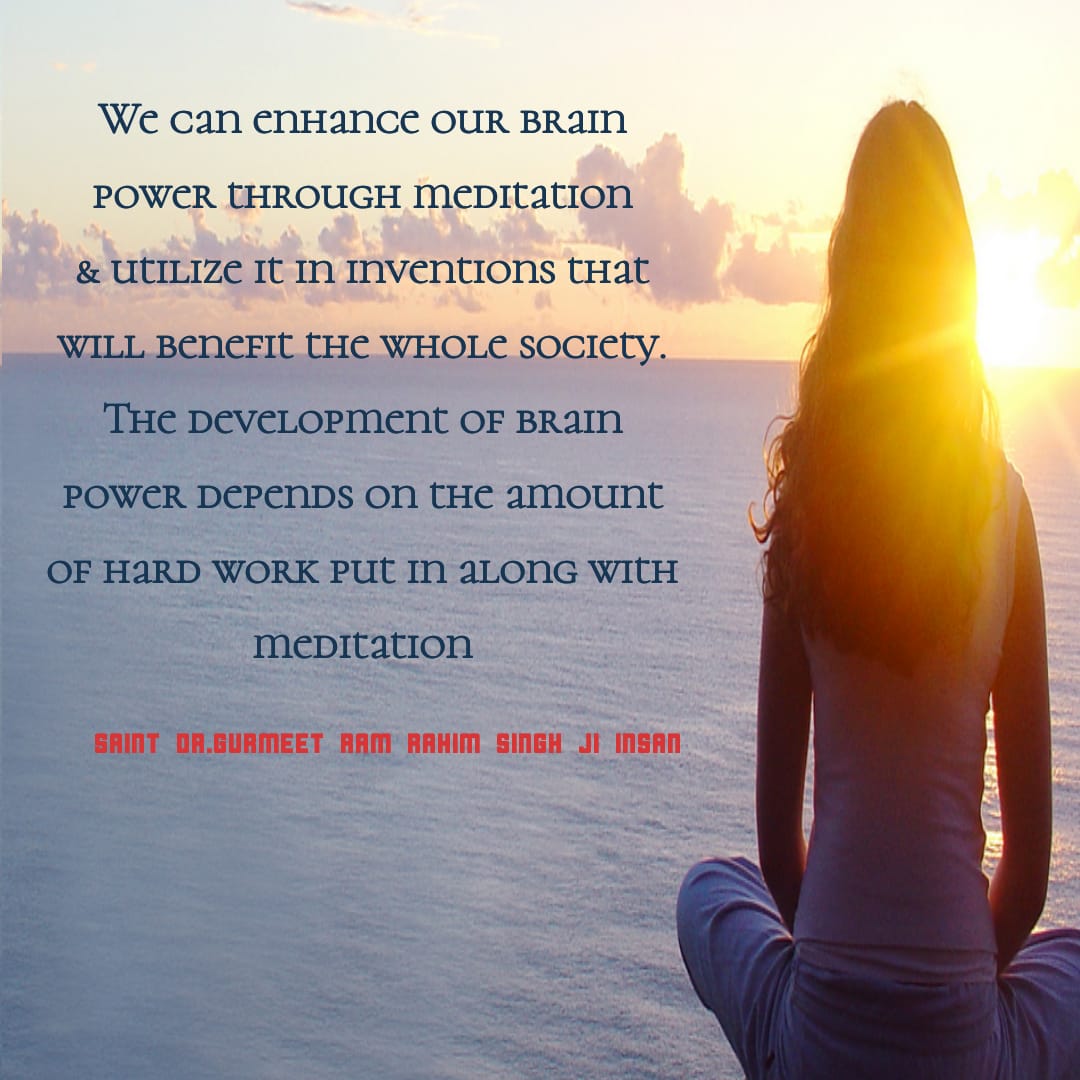 jyotiinsan890's tweet photo. #KeyToInnerPeaceByStRamRahim
Meditation is only increase our willpower https://t.co/xG9gc4Quqh
