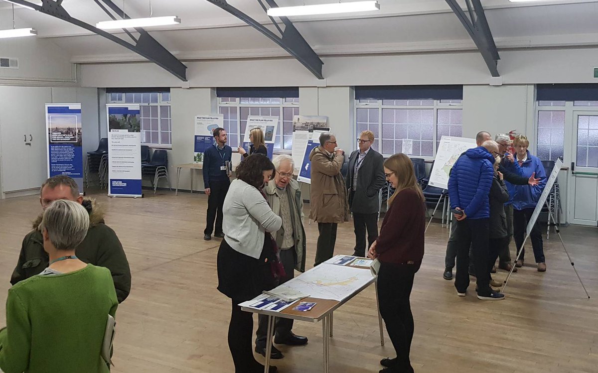 TraffordCouncil's tweet photo. Plenty of questions and lots of interest being shown here at our first spatial framework drop-in session. Come and find out how the plans will affect Trafford.

#GMSF https://t.co/4ursozQHX2