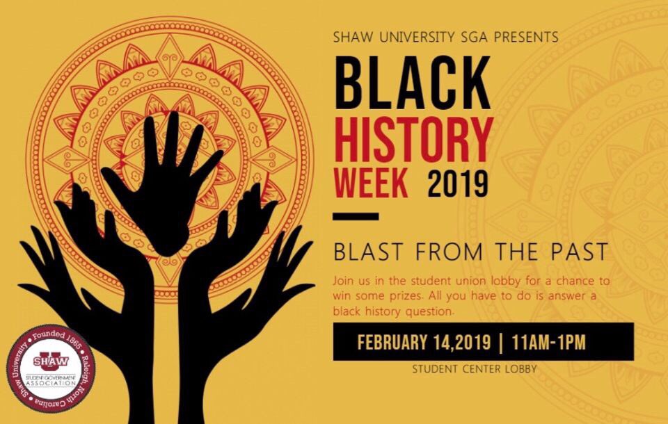 Enjoy black history mouth with SGA and SAB #ShawU19 #shawu20 #shawu21 #ShawU22