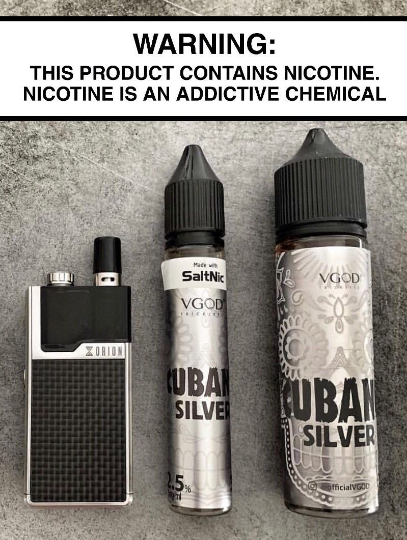 SaltNicOfficial's tweet photo. Freedom of versatility - a Pod Mod designed to vape Classic and Salt Nicotine 💥 the Orion by @lost_vape filled with Cubano Silver by @officialvgod 😎
Photo: @ivapinsta 
 http:Info@SaltNic.com https://t.co/qYK9PuW45G