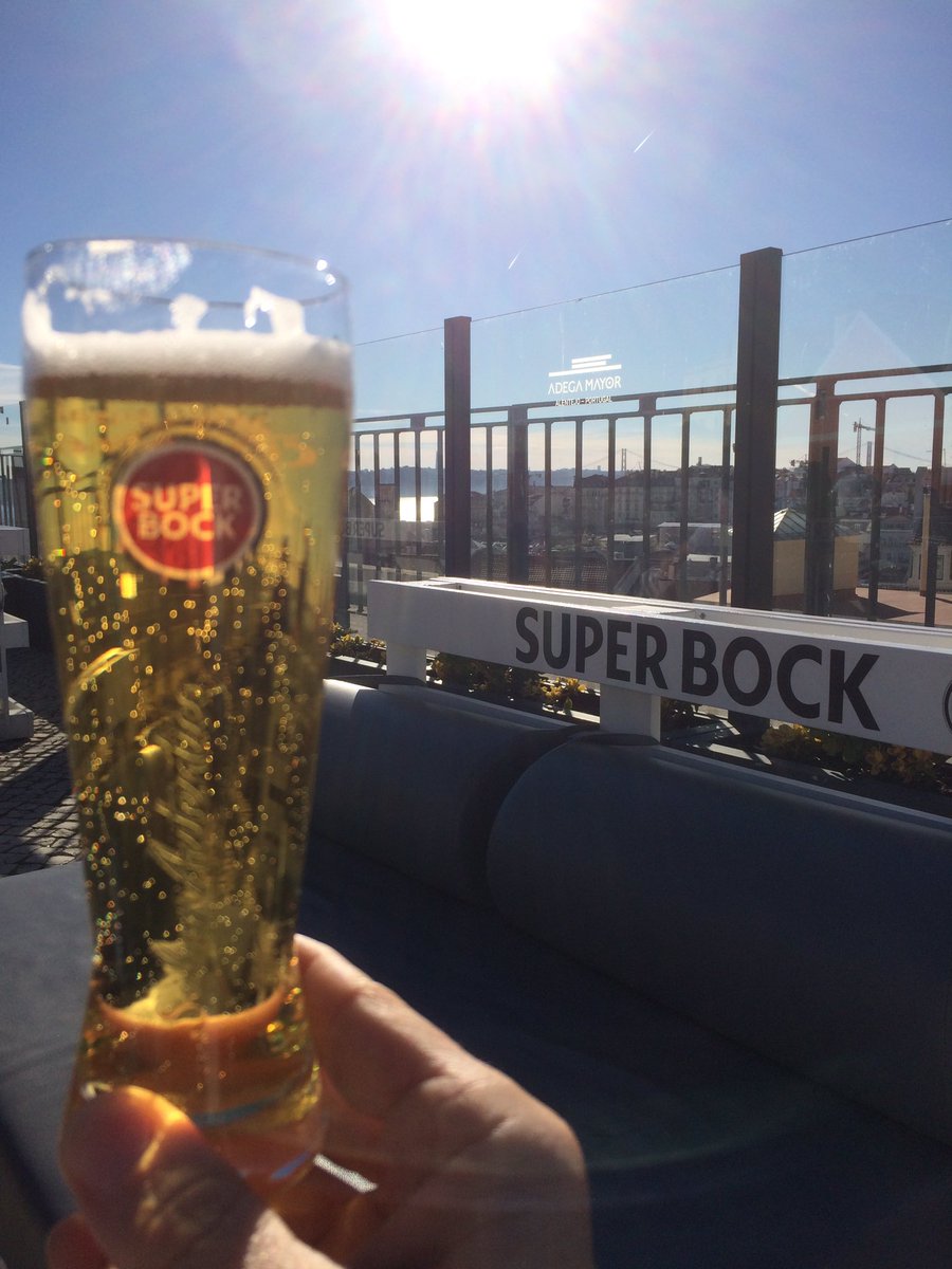 Busy day,now time to #Chillout #Sunsetbeers #Superbock #Hotelmundial #Rooftopbar #Lisbon #Portugal                                          westwalesweighing.co.uk