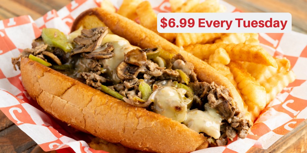 JeffersonsChatt's tweet photo. We're asking the tough questions for Philly Tuesday: Chicken or Steak? https://t.co/jDAeTdSdGd