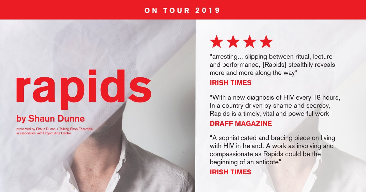 projectarts's tweet photo. ⚠️ TICKET WARNING: We're down to our last tickets for #Rapids by @TalkShopTheatre and @SeanieLove, with one performance already SOLD OUT. Get booking fast at https://t.co/E3ZQ90lIRQ https://t.co/Inc5fHK6eF
