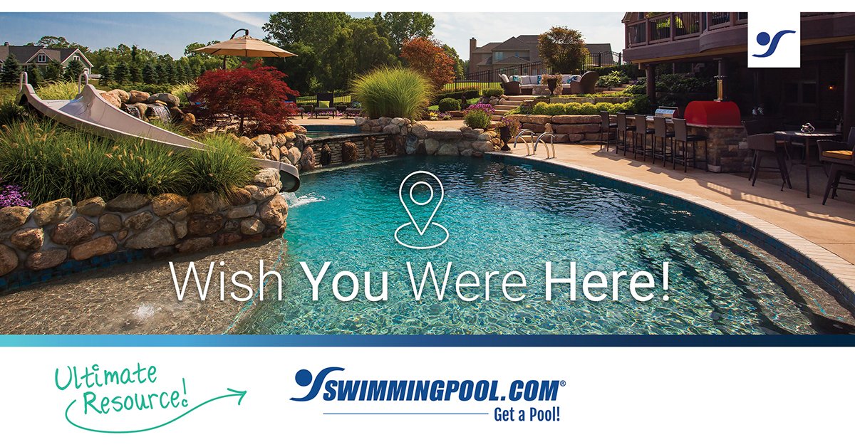 Wish you were here!  Start planning your pool or outdoor living space now.
swimmingpool.com