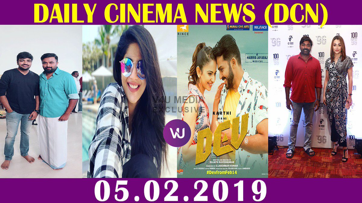 RIAZtheboss's tweet photo. Today's Cinema Update By @ParasRiazAhmed1 For @v4umedia1 😊👍🎬
#100thDayCelebrationOf96
#DevPressMeet
#sasikumar19
#MeghaAkash
👇
https://t.co/sJCrLocDU5
@trishtrashers
@VijaySethuOffl
@akash_megha
@SasikumarDir
@nikkigalrani
@actorsathish
@Karthi_Offl
@Rakulpreet https://t.co/vFK09kQn0t