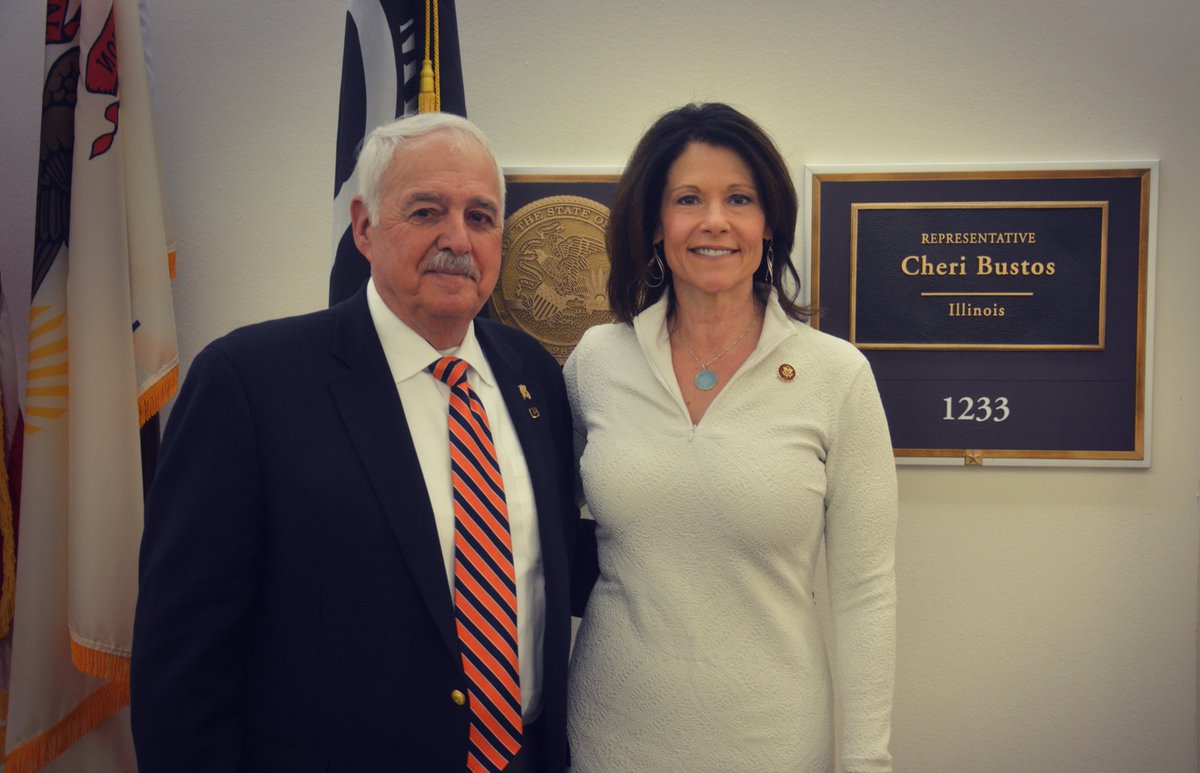 RepCheri's tweet photo. [THREAD] Today is the #SOTU and I’m so glad to have Tom Mueller as my guest. Tom is a third-generation family farmer &amp; like so many producers across our region, he's concerned about the economic impact of @realDonaldTrump's trade war. https://t.co/aOyGvumWaP
