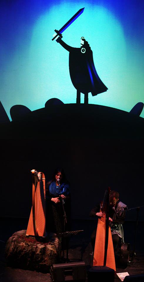 PaperPanther's tweet photo. Photos from @EimhinMcNamara taken during the launch of #ten14 @TheArkDublin! It was a real treat working with visuals for a live show and we're always interested in collaborating with different industries. If you need some animation drop us a line at halllo@paperpanther.ie! https://t.co/L0TuJxjesl