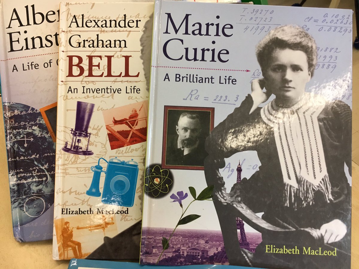 WarkLaurie's tweet photo. Day 2 For the Love of Reading challenge: let’s not forget our amazing Canadian non-fiction authors! #ElizabethMacLeod #LitTVDSB https://t.co/B1une5BWnX