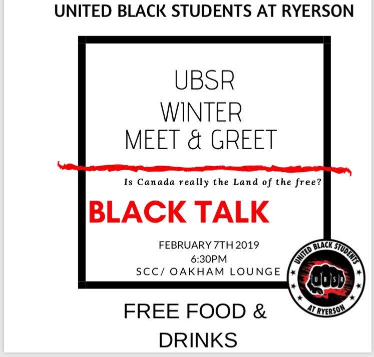 START YOUR BLACK HISTORY MONTH OFF RIGHT! Meet with UBSR for food, games, discussions  &amp; exciting updates!