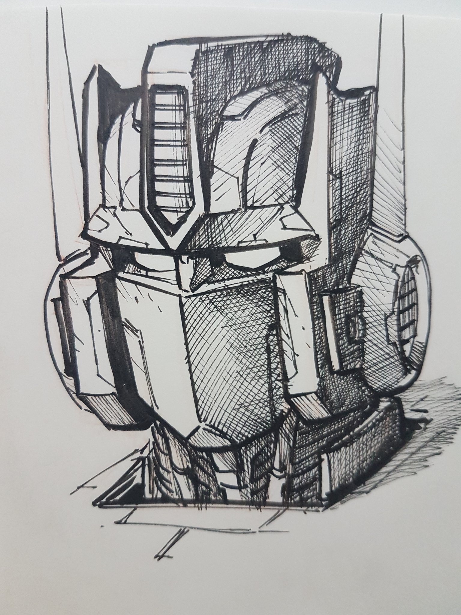 Speed Drawing The Last Knight Optimus Prime´s Head - YouTube