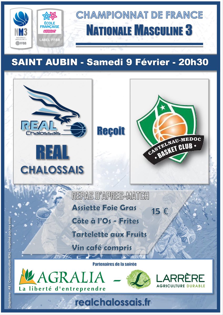 Samedi, c’est BIG GAME avec la réception des leaders de Castelnau Médoc 👊🏼