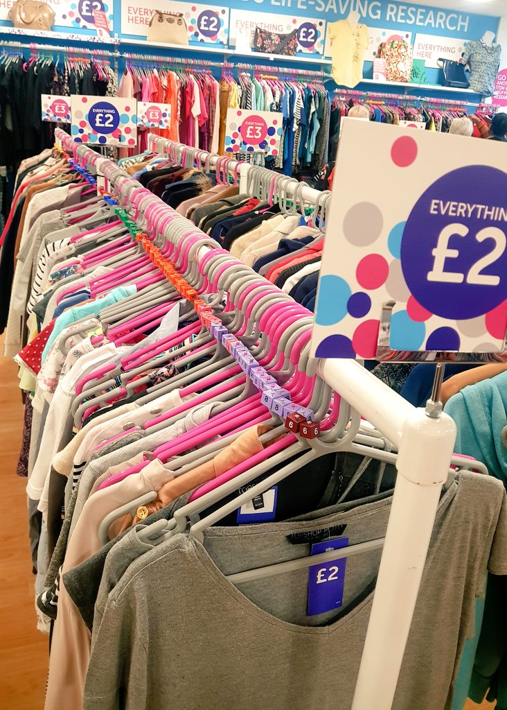 lad_ether's tweet photo. #tops loads of #bargain tops £2 and £3 tops #colours come along and have a look tomorrow open 9-6.@CRUKShops @FredCruk https://t.co/2igoB8qQyY