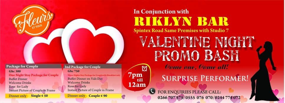 تويتر Zubaida A Rahman على تويتر 27 Fleurs Et Tous Event Planning In Conjunction With The Riklyn Bar Presents The Valentine S Night Promo Bash Dinner Only Starts From 50 Per Head And