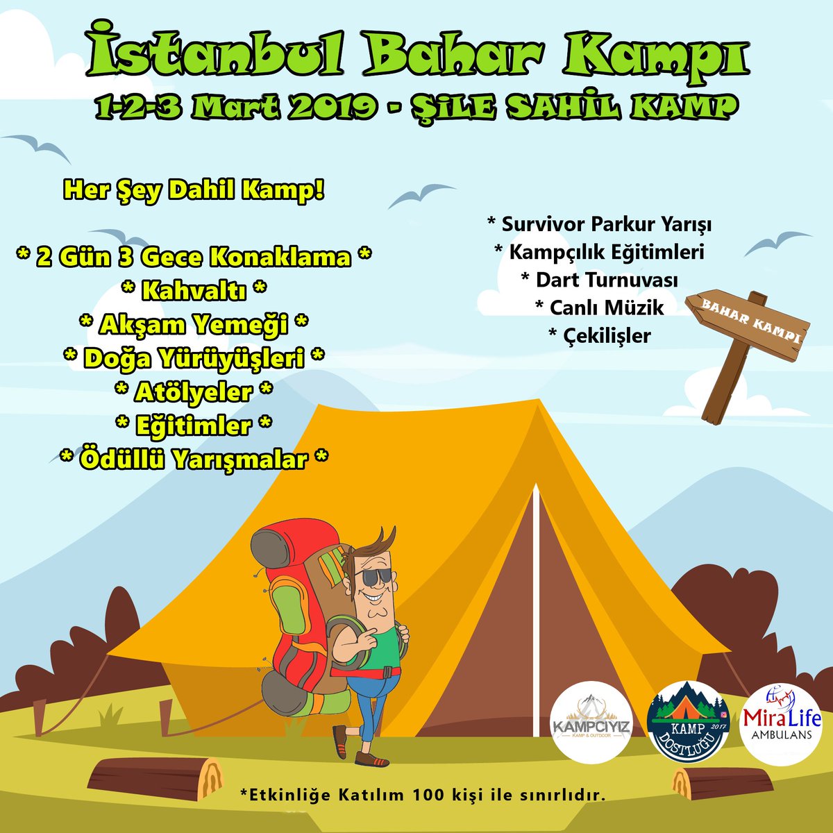 İstanbul Bahar Kampı - 2019

Ayrıntılı Bilgi İçin >> kampciyiz.com/istanbul-bahar…