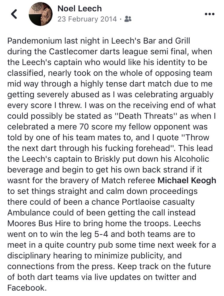 LeechTeam's tweet photo. More of this passion in our semi final Friday night needed  @LeechTheMan  as we take on Brennan’s of Johnswell in what should be a classic encounter. https://t.co/k3OqtFO3ye