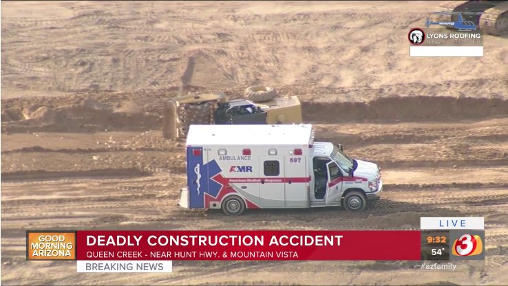 LarryBendesky's tweet image. 1 dead following accident involving #construction equipment in San Tan Valley - #Rollover #TipOver #HeaveyEquipment #RollOverProtection #ROPS #WorkplaceSafety
 buff.ly/2HVja9o
