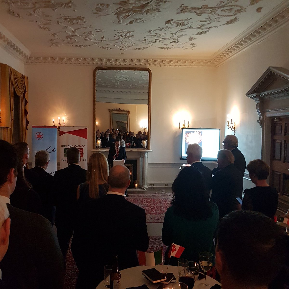 <a href="/DanODonnellFDI/">Dan O'Donnell</a> from <a href="/BOIcorporate/">BOI Corporate</a> and Chair of the Membership Committee of the <a href="/IreCanBiz/">IreCanBusinessAssoc.</a> announcing that we have exceeded 100 members of the association! <a href="/KVickers/">Kevin Vickers</a> <a href="/jimkelly2006/">Jim Kelly</a> <a href="/DeeMorany/">Deirdre Moran</a> <a href="/IDAIRELAND/">IDA Ireland</a> <a href="/canadain/">bram miller</a>