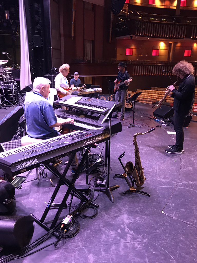 boneyjames's tweet photo. Rehearsing for special show with @MarcusMiller959 @LeeRitenour #briansimpson and @davegrusinjazz. Exciting for me since I grew up listening to them! https://t.co/v8RdZYmp89