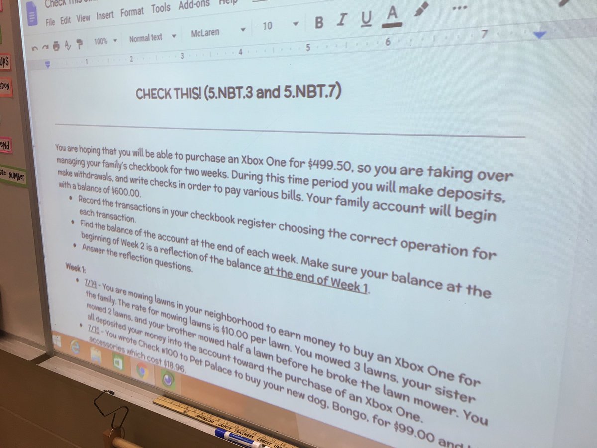 Mrs. Gossett's Class (@thegossettkids) on Twitter photo Super excited about our culminating decimals activity! Check This! #realworldlearning #decimals #timetobeagrownup #familyfinances #bluffparkpanthers #bluffparkisthegreatestschool <a href="/BluffParkElem/">Bluff Park Elem</a> Super excited about our culminating decimals activity! Check This! #realworldlearning #decimals #timetobeagrownup #familyfinances #bluffparkpanthers #bluffparkisthegreatestschool <a href="/BluffParkElem/">Bluff Park Elem</a>