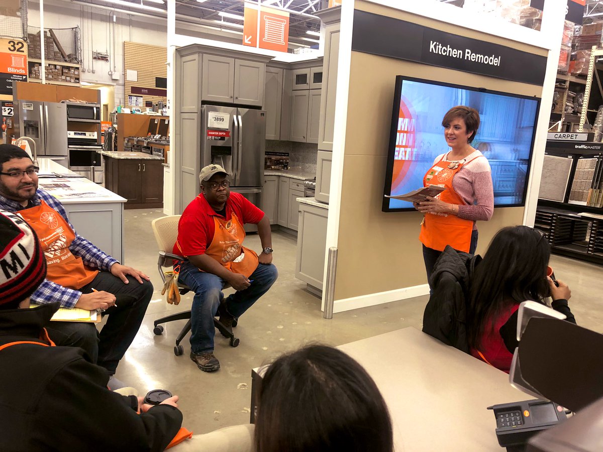 CharleenHilton's tweet photo. #KnowledgeisPower #NDHDI 4601 PK Educating associates in Paint, Flooring & Appliances on our Services #CabinetMakeover @CambriaSurfaces Closet/Garage Org #OneTeam #PickMeForYourSC @StaceyTank @SHAMWOW99 @hdericmacdonald @MarkScalfani @jay_linvilleTHD @1DreamKitchen @JoeBellHD https://t.co/1N2iaNMuZ4
