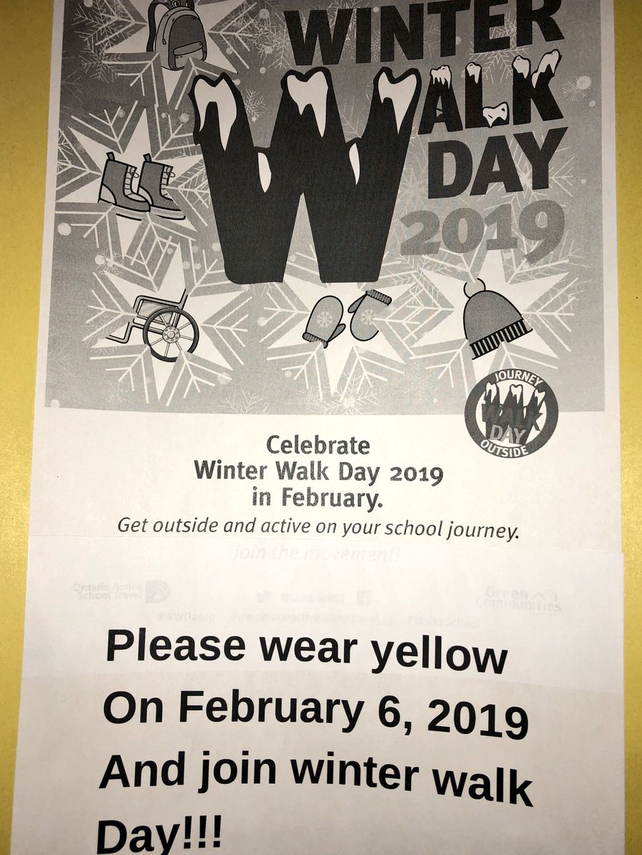 Join us tomorrow on our walk to work day- remember to wear yellow!
