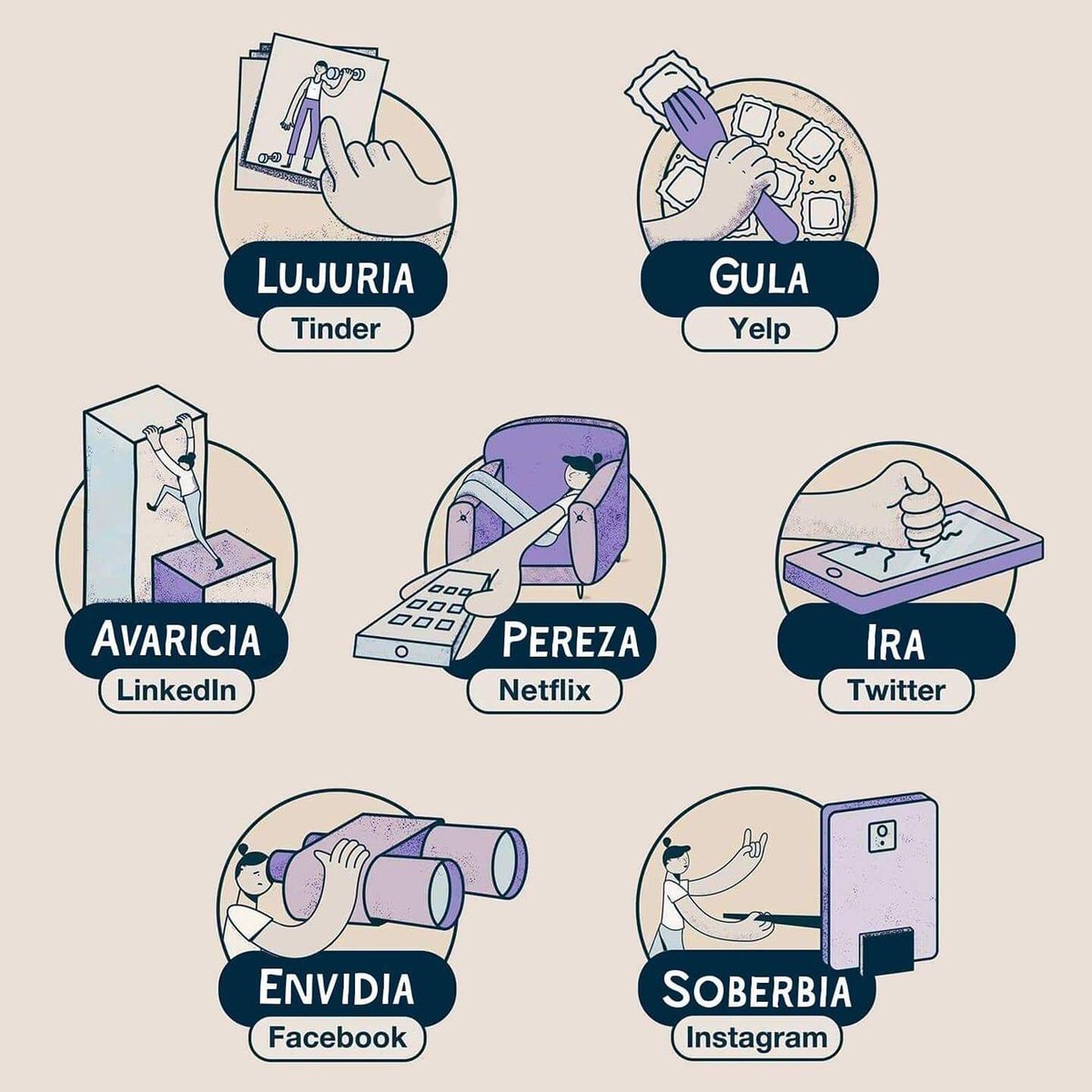 madeinargentina's tweet photo. 7 Pecados Capitales de las Redes Sociales + Netflix https://t.co/1tgaY6mI53