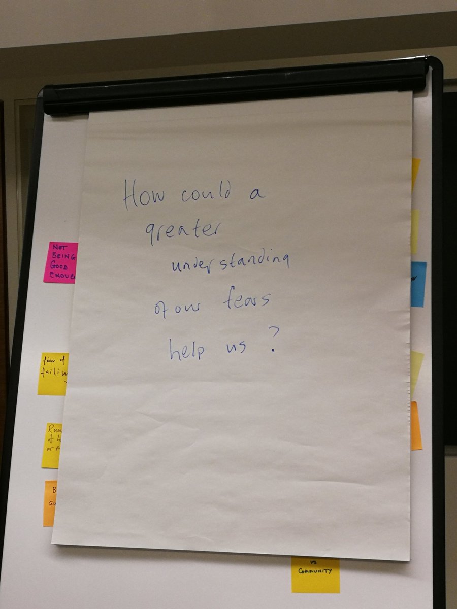 The discussion topic at tonight's Knowledge Café with @DavidGurteen and @hilarygallo #fearhack