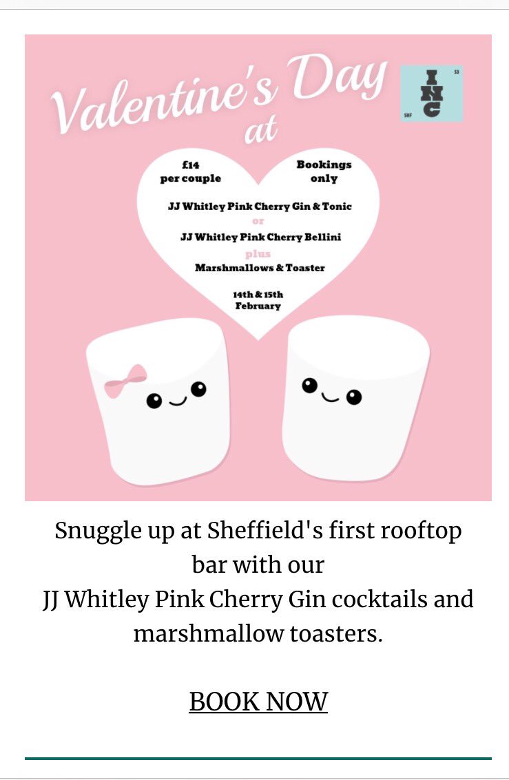 We've created a romantic experience for 14th &amp; 15th February 💕
Rooftop Valentine's drinks &amp; marshmallows toasting 

designmynight.com/uk/whats-on/da…
