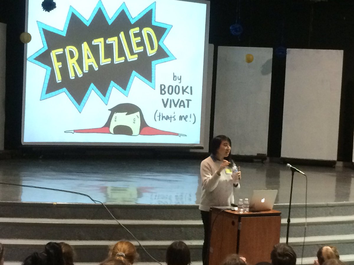 Fantastic author visit with Booki Vivat @thebookiv! Our 4th and 5th graders were super engaged! Thanks, @SpellboundBkshp! #NoPlaceLikeJones #TheACSWay