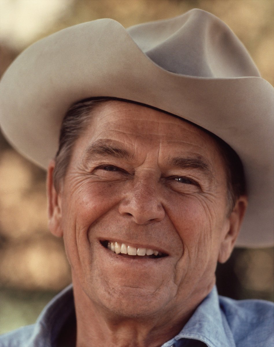 This image was the female side of the cowboy individualism personified by Ronald Reagan. A man should control his own destiny, take care of his family, unencumbered by government. Tax cuts meant a man ran his own life. (This encouraged the rise of evangelicism, too, btw.) /16