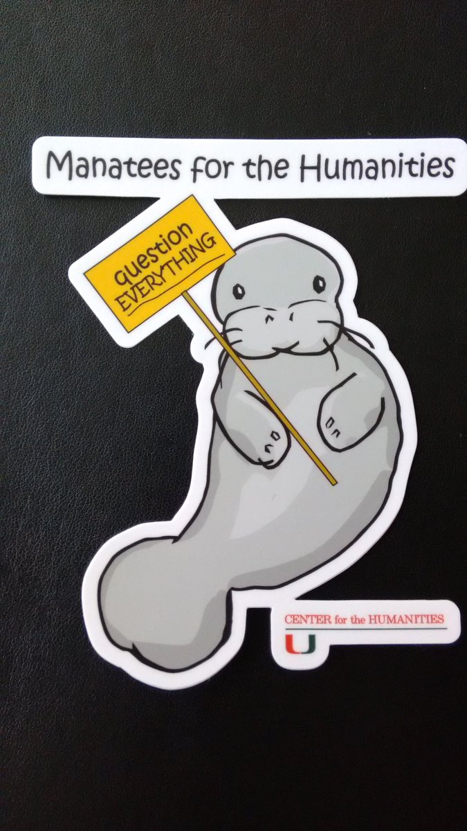 UofMiamiEnglish's tweet image. Manatees for the humanities wax lyrical, read books closely, enjoy puzzles, question everything. #pangramchallenge @NewberryLibrary