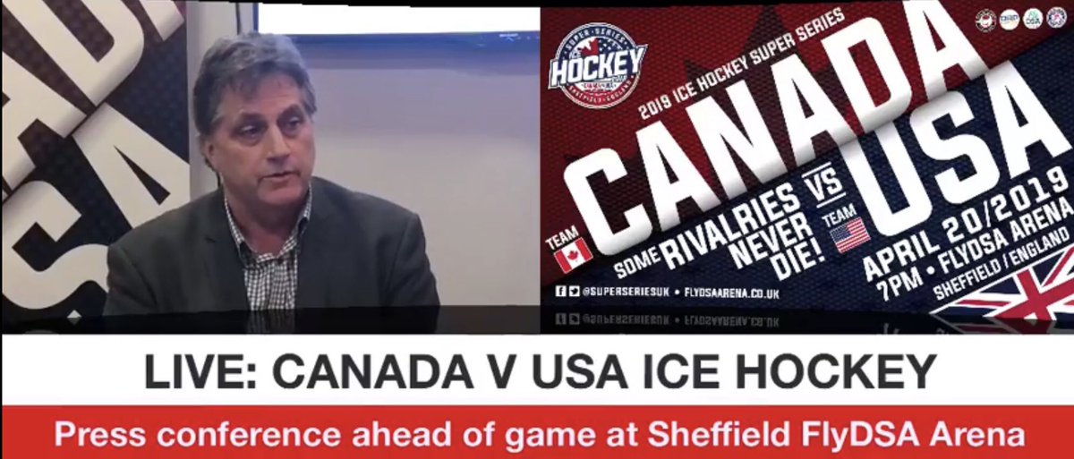 GW1962's tweet photo. WATCH: #CanadavUSA ice hockey @SuperSeriesUK game coming to @SheffieldArena April 20 in aid of #StopConcussions Foundation - big names, details and tickets links here plus full press conference https://t.co/FVyjhzytkr #MadeWithSwitcher #ad https://t.co/ZfrizMrtes