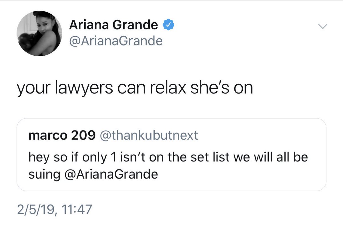 Grande Tour News On Twitter Ariana Confirms Only 1 Will