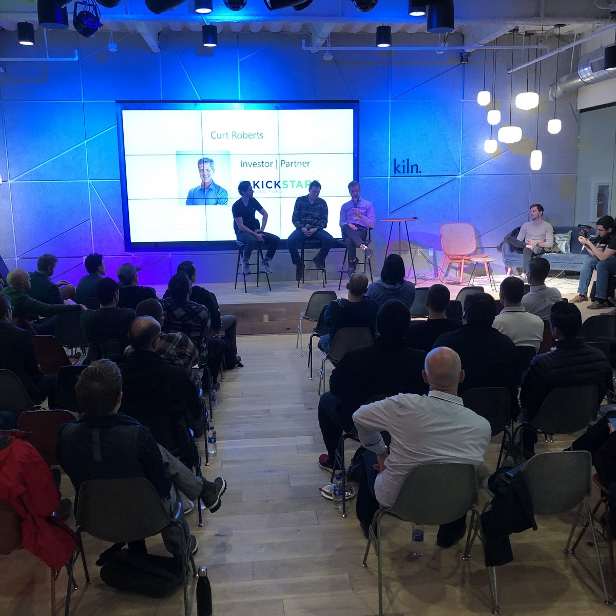 @kickstartcurt &amp; <a href="/sales_rabbit/">SalesRabbit</a> CEO Brady Anderson talking about “KEYS TO ACCELERATE GROWTH” at a great #founderspod lunch co-sponsored w/ <a href="/savvilegal/">Savvi Legal</a> hosted at @kilnspace